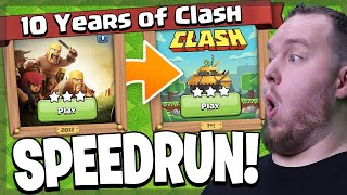 Speedrunning EVERY 10 Years of Clash Challenge - Clash of Clans