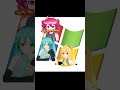 Miku Teto Neru Windows Logo💻#ボカロ #初音ミク #重音テト #亞北ネル