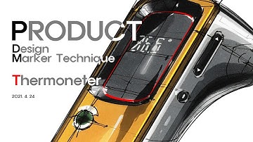 제품 디자인 스케치. Product Design Sketch / Marker Rendering Demonstration