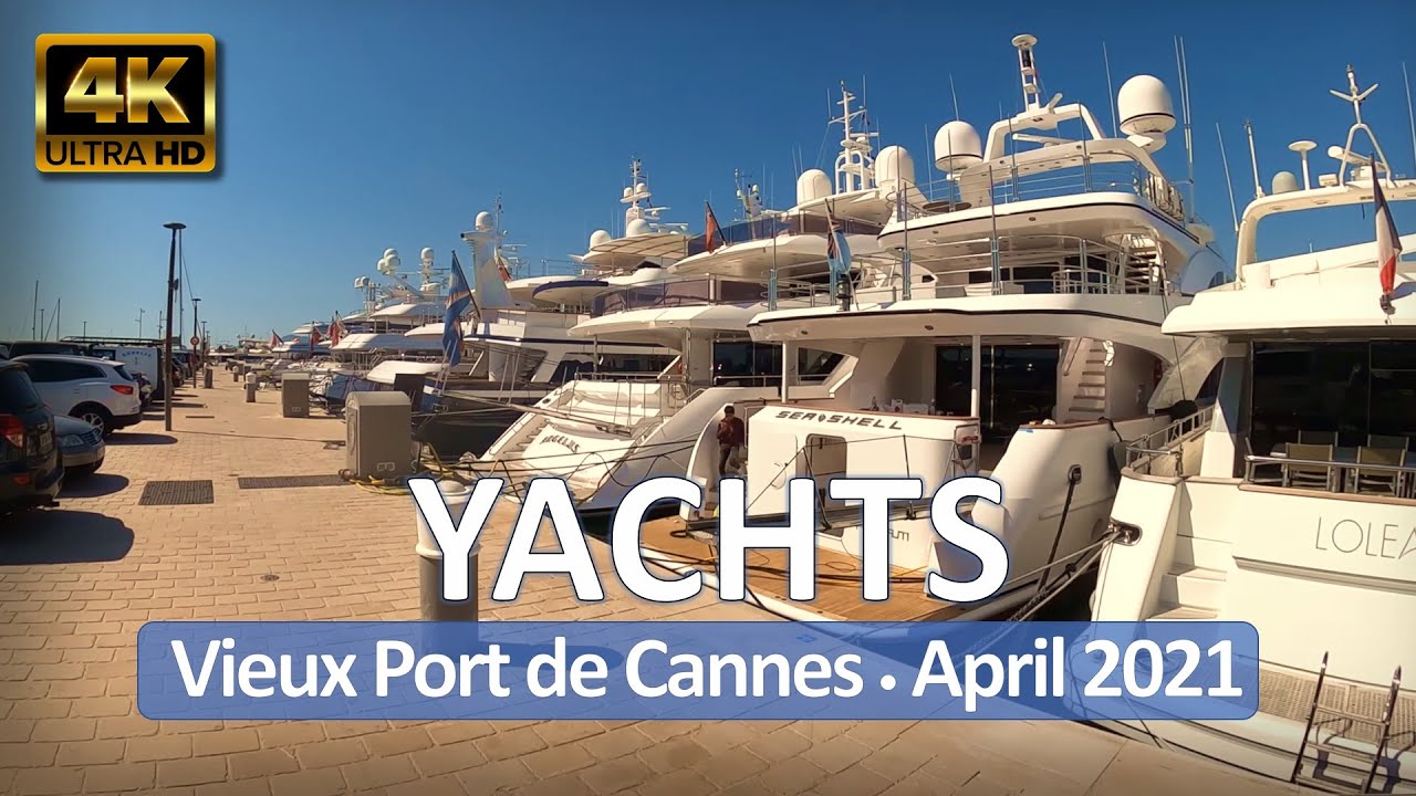 Cannes, France • 4K Walk • Vieux Port de Cannes • April 1, 2021 • Virtual Tour