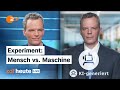 KI vs. Mensch: ZDF-Wirtschaftsexperte und sein Avatar im Live-Test | ZDFheute live