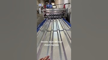 Double deck IBR roof sheet roll forming machine#rollformingmachine #rollforming #roofing  #machinery
