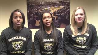 Oakland Women's Basketball Senior Thank You