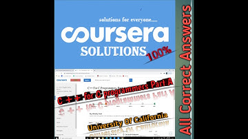Coursera Solutions : C ++ For C Programmers Part - A.