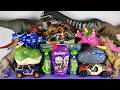 Jurassic World Unboxing Review Asmr Colorful Dinosaur T-rex Heads Brachiosaurus Triceratops Smashers