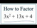 Factoring and Solving Equations