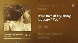 Love Story (Taylor's Version) [Karaoke Version] - Taylor Swift