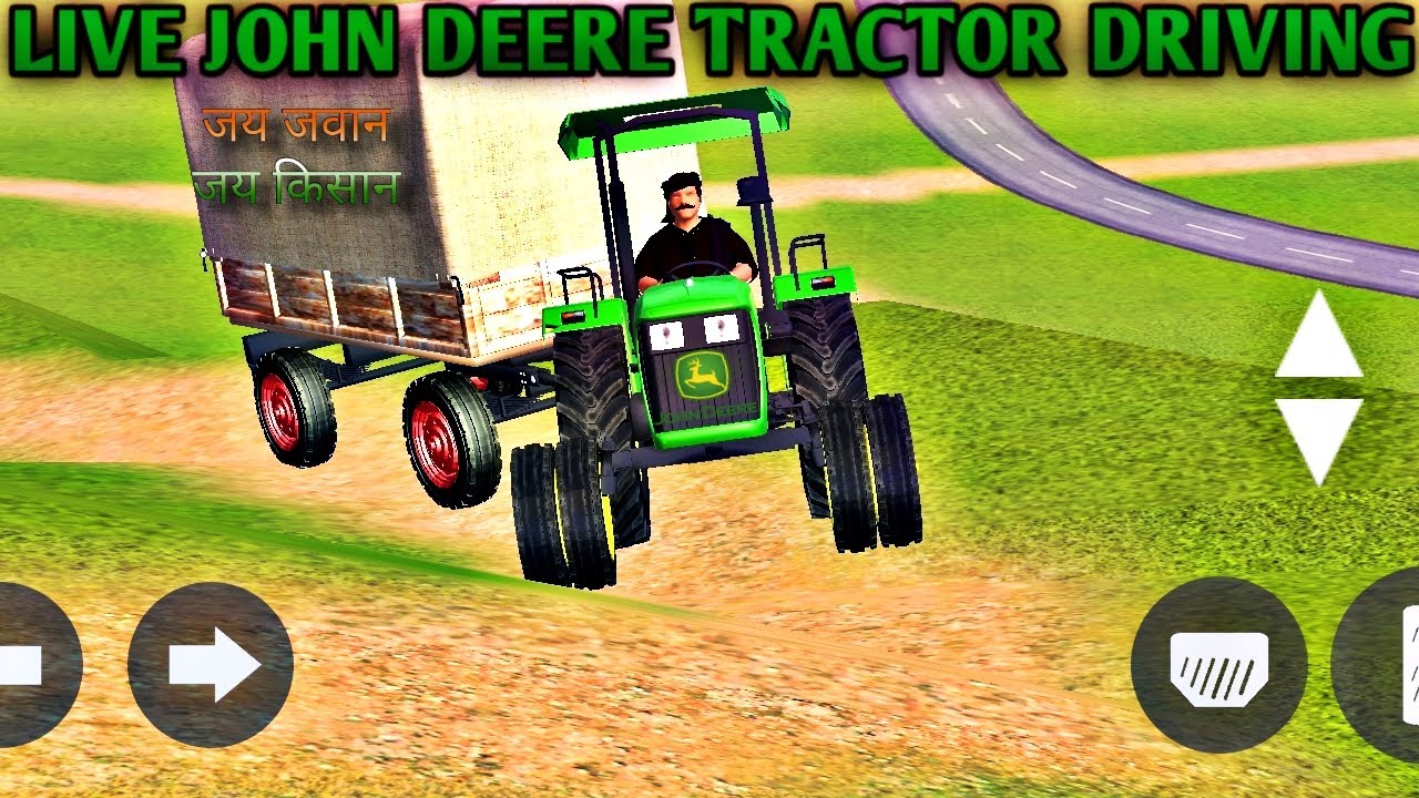 LIVE JOHN DEERE TRACTOR DRIVING||INDIAN TRACTOR DRIVING 3D 