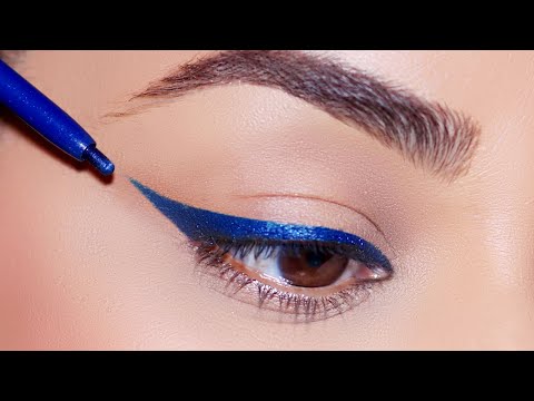 Video: 6 Krāsainā krāsa Krāsa Intensīva šķidruma acu zīmulis Fotogrāfijas, Swatches