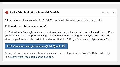 Wordpress PHP Sürümü Yükseltme - Cpanel PHP Sürümü Nasıl Güncellenir?