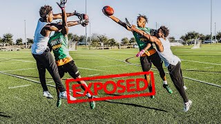 I GOT EXPOSED BY A 14 YEAR OLD.. (DB vs WR 1on1s AGAINST A HS FRESHMAN)