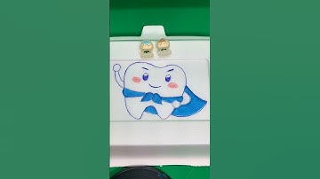 Superhero makes teeth white, healthy, and beautiful 🦷 #asmr #satisfying #asmrsounds #relaxingsounds