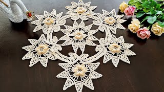 New Crochet Tablecloth 2024 🧶 How to Crochet Tablecloth For Table Mat, Doily, Crochet Table Nappe