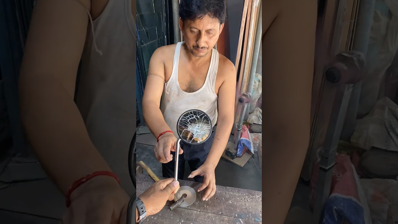 Turning a Broken Motorcycle Mirror into a Perfect One | Complete Repair Process. #shorts
