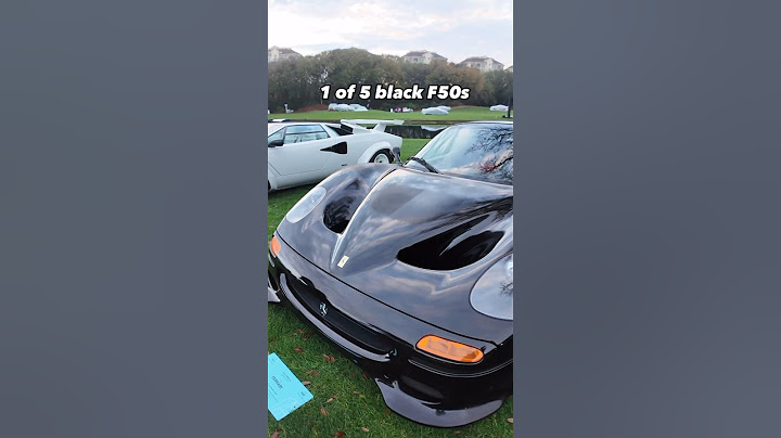Discover the rarest Ferrari F50 at The Amelia - 1 of only 5 black models in existence!