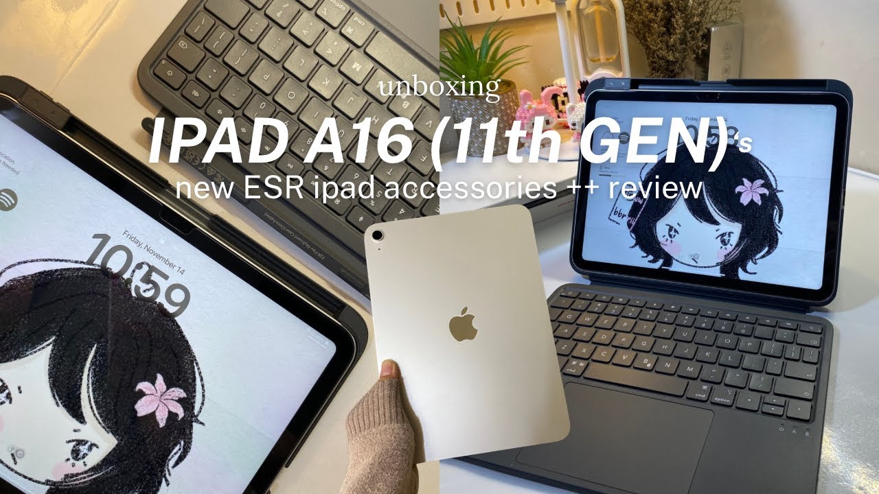 IPAD A16 (11-го поколения), серебристый💫 Распаковка 📦 Новые аксессуары для iPad от ESR | ОБЯЗАТЕЛ...