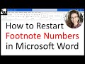 How to Restart Footnote Numbers in Microsoft Word (PC &amp; Mac)