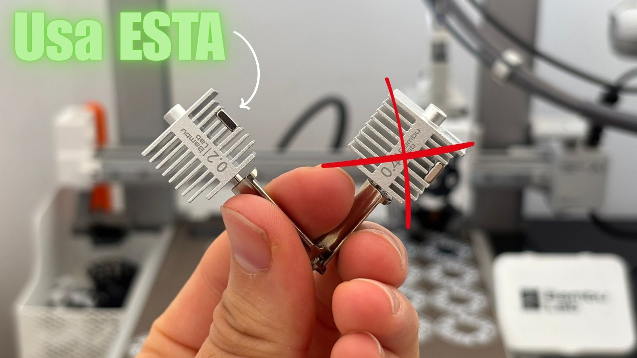 Boquilla 0.2 mm o 0.4 mm en impresión 3D | Guía para empezar (Bambu Lab A1)