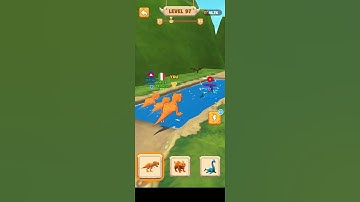 Dinosaur Shifting Run Level 097 Funny Race Gameplay Walkthrough #dinosaurshiftingrun  #shorts