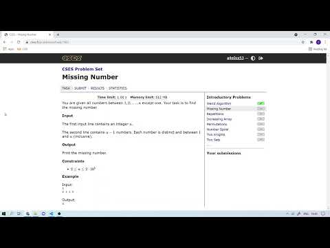 [CSES.FI PYTHON] Missing Number