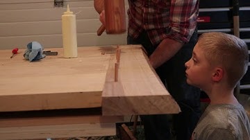 Building a live edge trestle table (part 1) - The table top