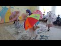 Танец девочек с зонтиками на осеннем утреннике в детском саду