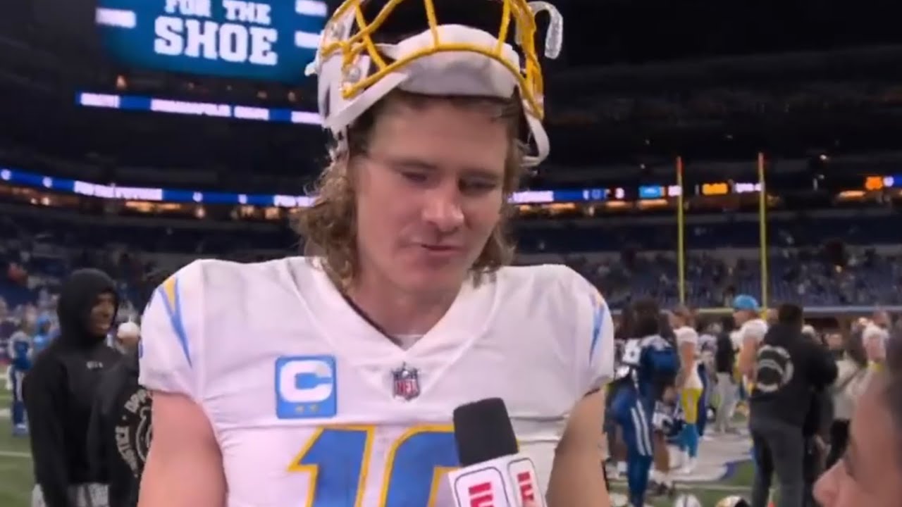 Justin Herbert ESPN Postgame Interview | Chargers vs Colts NFL 2022 ...