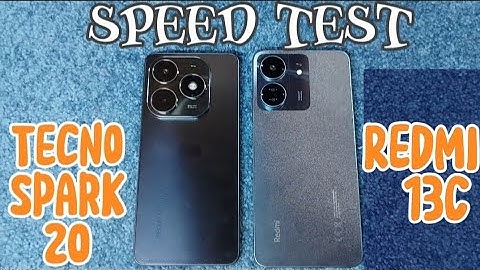 TECNO SPARK 20 vs. REDMI 13C | SPEED TEST