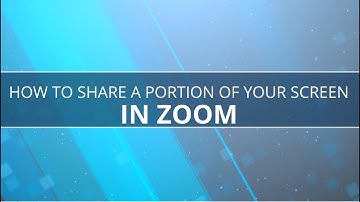 How to Share a Portion of Your Screen in Zoom