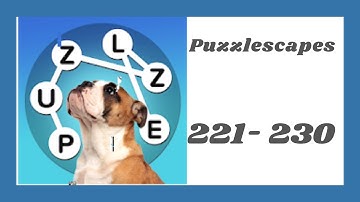 Puzzlescapes Level 221 - 230 Answers