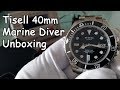 Tisell Marine Diver date watch unboxing