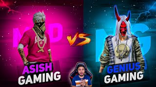 MSD Asish 🤩  Vs NG Genius 🔥 || Free Fire 1 vs 1 Championship Grand Final