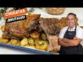 Carré de chuletas de cordero lechal con patatas al horno