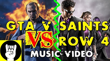Grand Theft Auto 5 | Saints Row 4 RAP BATTLE (Metal Remix)