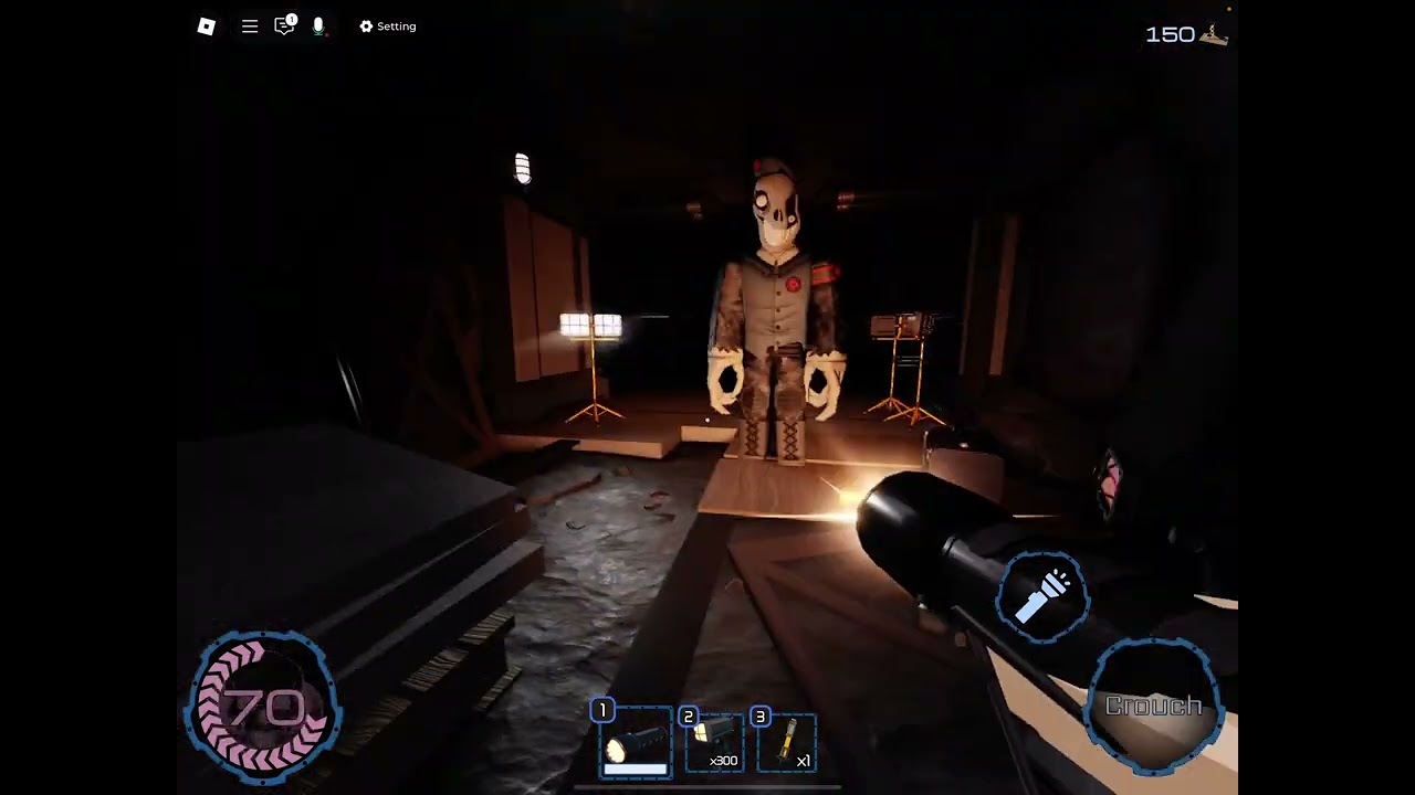 I played Roblox pressure but with a different person and the Crooked