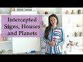 Intercepted Signs, Houses and Planets in The Horoscope | Astrology Tutorial