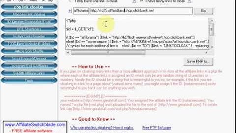 100% Free PHP Link Cloak Software Free | Affiliate Switchblade