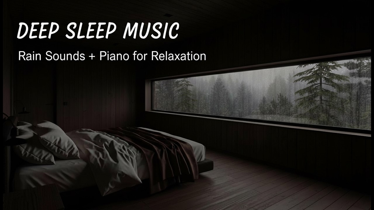 Relaxing Music with Rain Sounds 🌧️ Fall Into Deep Sleep in 10 Minutes + Healing Your Mind, Body