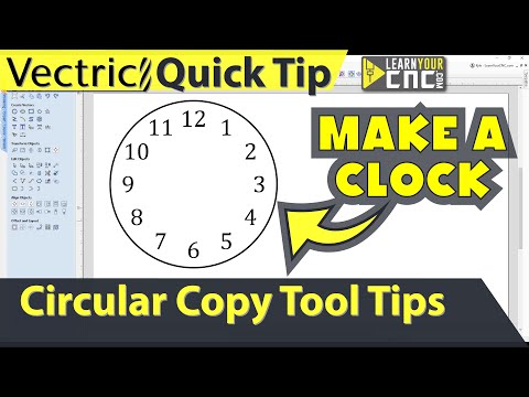 Evenly Space Objects in a Circle - Vectric VCarve, Aspire, & Cut2D Quick Tip