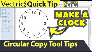 Evenly Space Objects in a Circle - Vectric VCarve, Aspire, & Cut2D Quick Tip