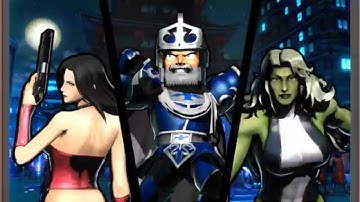 Ultimate Marvel vs Capcom 3: Arthur, Trish, and She-Hulk arcade playthrough