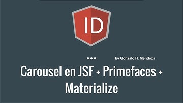 Carousel - JSF + Primefaces + Materialize