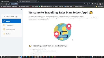 Web application for solving traveling salesman problem by Dynamic Programming and GVNS