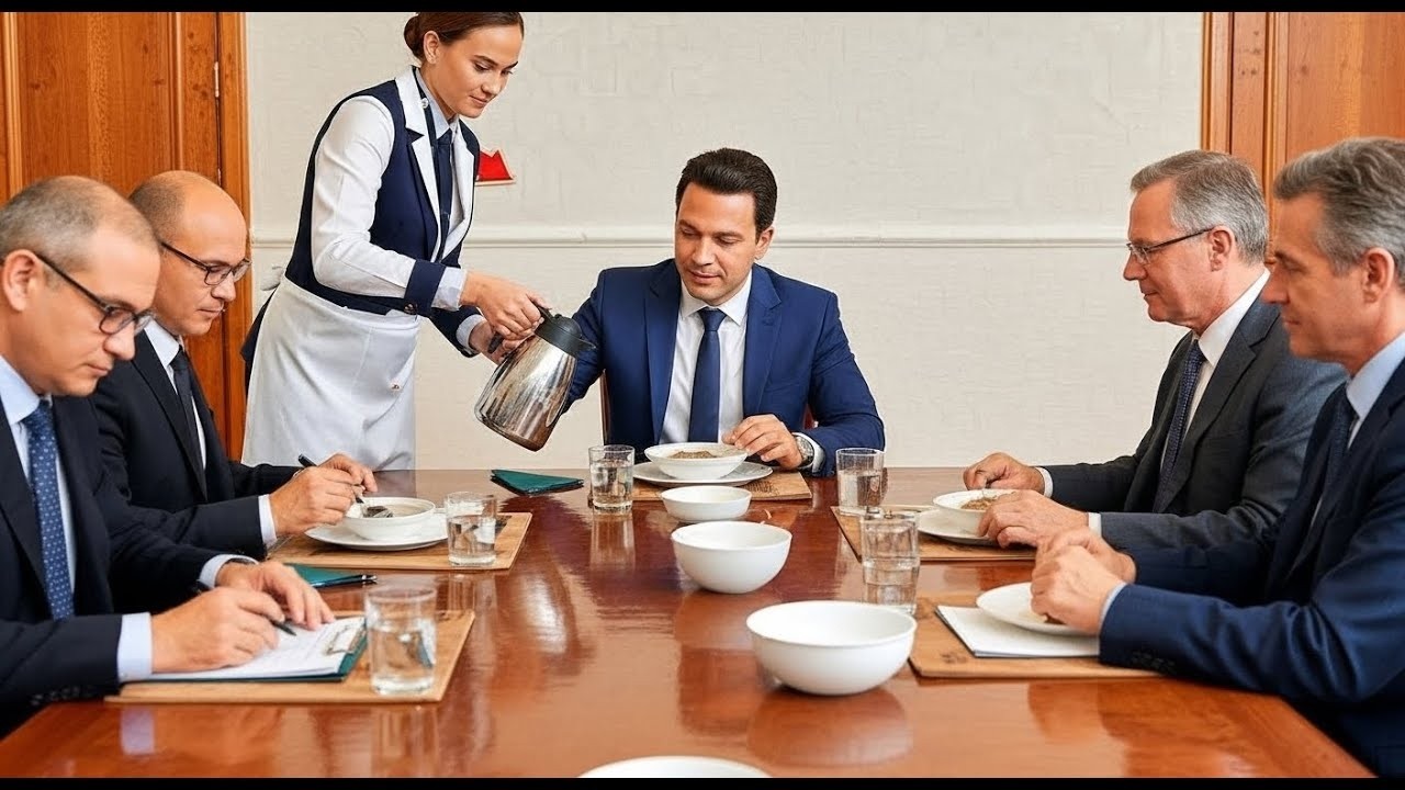 The Waitress Serving Coffee Whispered “Don’t Sign That — What the Billionaire Did Next Shocked......