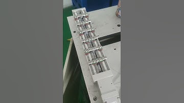 Multi station variable pitch ball screw linear stage #linearmotion #linearactuator #ballscrew #cnc