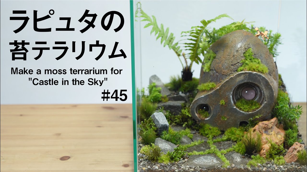 天空の城ラピュタの苔テラリウム 作り方 Make A Moss Terrarium For Castle In The Sky 45 Youtube