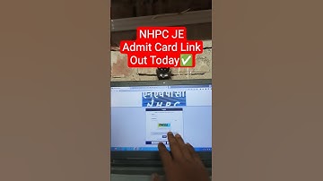 Link📢NHPC JE Admit Card 2025 Kaise Nikale✅How to Check/Download NHPC Junior Engineer Admit Card 2025