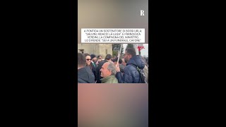 Pontida, Francesca Verdini defends Salvini from a protester: 'You're at a funeral, you rude guy.'