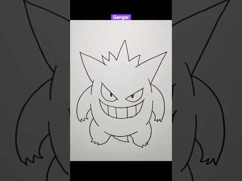 How To Draw Gengar  Paw Patrol  Step By Step shorts drawing drawingvideo