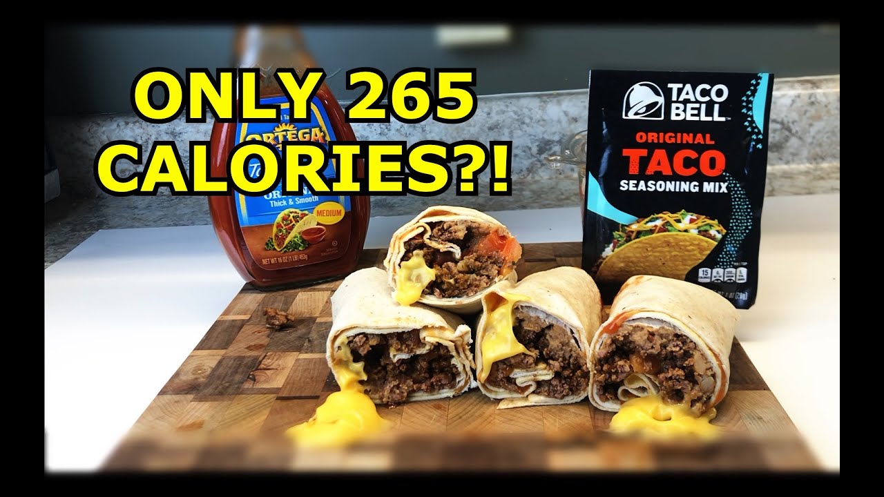 LOW CALORIE FIVE LAYER BURRITO TACO BELL YouTube